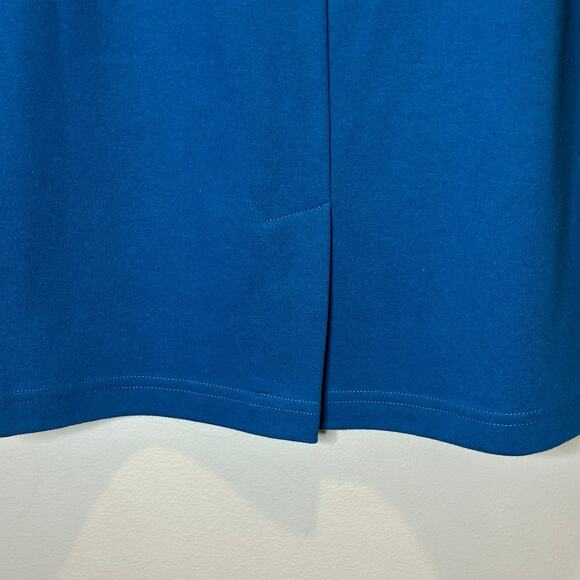 Lands' End Blue Button Up Cardigan & Matching Skirt Set Womens Petite Size MP - Picture 7 of 11